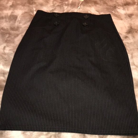 Pinstripe career pencil skirt - Picture 1 of 4